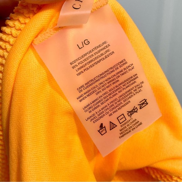 New CYN AND LUCA Pucker Ruched Back Bikini Bottoms Size L - Picture 7 of 8